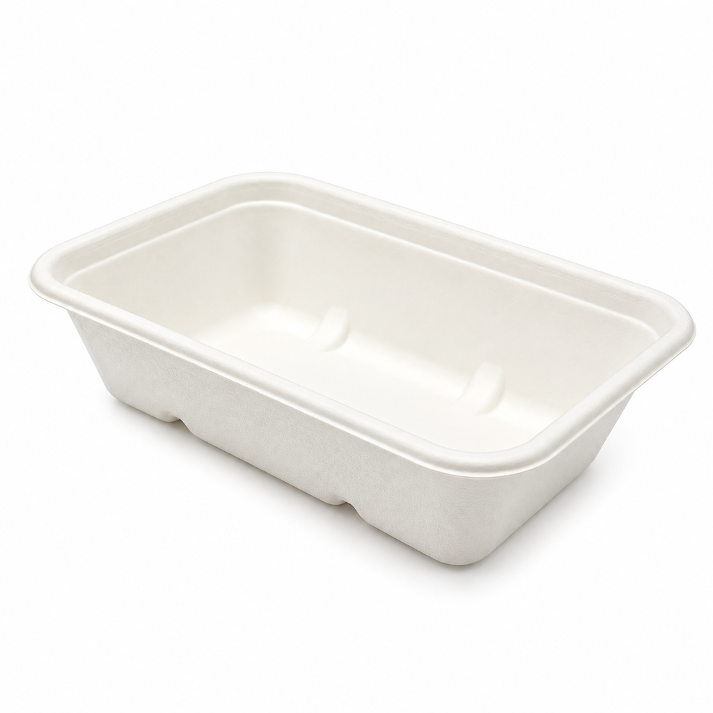 750ml Bagasse Rectangle Container - 500pk