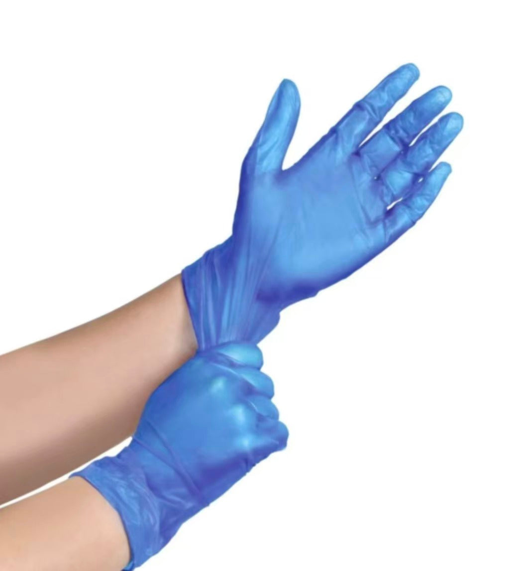 Disposable Blue Vinyl Gloves Small (Pack of 10x100)