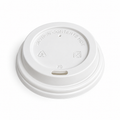 White Domed Sip-Thru Hot Cup Lids 80mm For 8oz -1000pk
