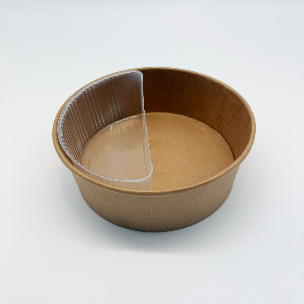 PP 185MM 1300ML/1100ML KRAFT ROUND BOWL INSERT-300PK