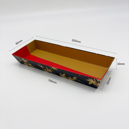 Recyclable Paper Sushi Tray Sushi Box No.2 20-8 W/LID- 400 sets