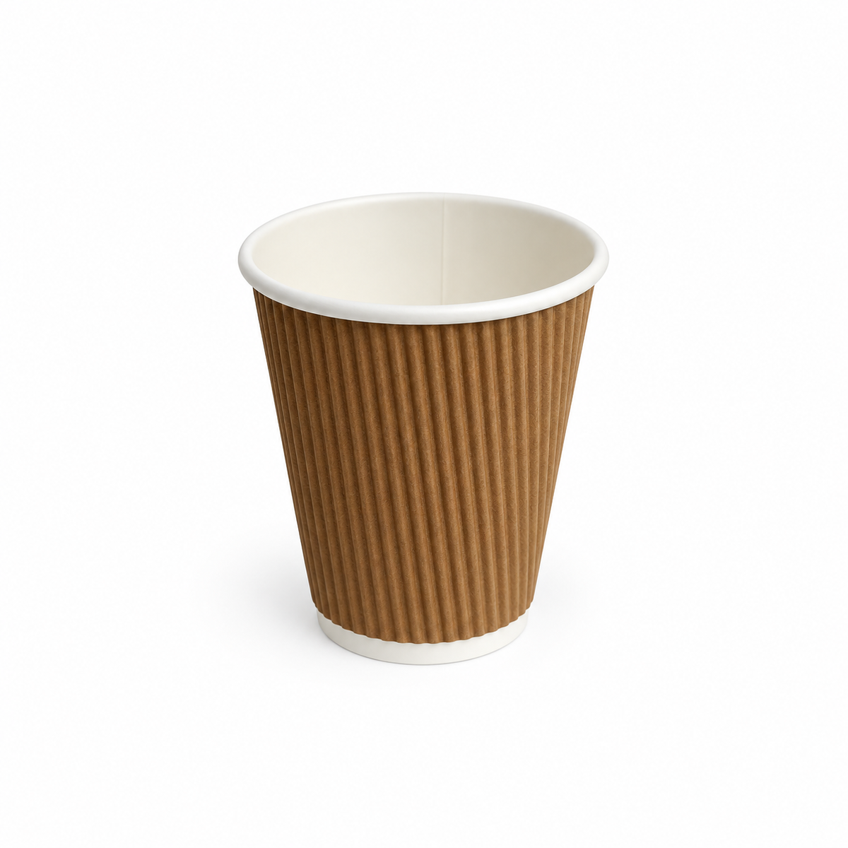 16oz Ripple Wall Kraft Paper Coffee Cups-500pk